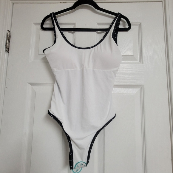 Zyia NWT Stripe Simplicity One Piece Swimsuit Size Medium. - Picture 7 of 16